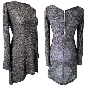 Vintage Havana | NWOT Lightweight Knit Tunic Top Hi-Lo Blk/Wht Heather S